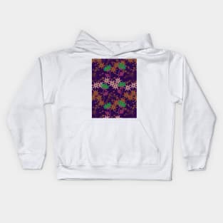 Wildflowers on Purple Kids Hoodie